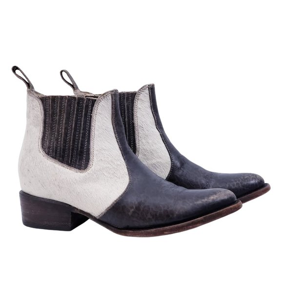 FREEBIRD BY STEVEN LASSO LEOPARD HAIRCALF BOOTIES - Picture 6 of 15